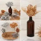Wedding Favor Simulation Flower Gold Silver Faux Plant Artificial Pine Branch