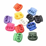 50x Hole Stopper Cord Lock Bean Toggle Clip Apparel Shoelace Cord Lanyard 5mm