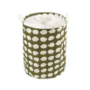 Foldable Drawstring Laundry Basket Dirty Clothes Toy Storage Bucket Organizer Hedgehog