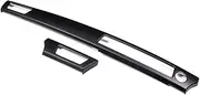 Compatible for BMW 3 Series E90 2005-2012 ABS Carbon Fiber Car Interior Air Out Panel Cover Decorative Sticker Car Accessory(Style A Matte Black)