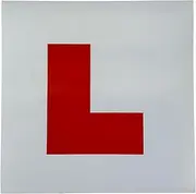 Sakura Pair of Magnetic L Plates SS3337 - Essential for Learner Drivers - Reusable and Compliant with UK Law