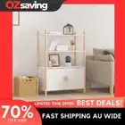 Highboard White 80x40x121 cm storage engineered wood durable solid pine 5699