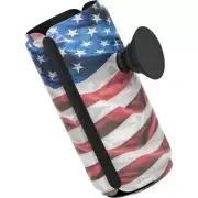 NEW PopSockets PopThirst Can Holder Coozie - American Flag