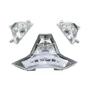 Led Tail Light+Front Turn Signal Fit Kawasaki 19-23 Ninja ZX-6R Ninja 400 Clear