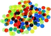 FELTECHELECTR 200Pcs Plastic Bingo Markers Bingo Chips for Classroom Learning for Counting Sorting and Probability Activities Random Color
