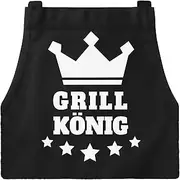 [MoonWorks] Men's BBQ Apron Grill King Apron for Men Crown