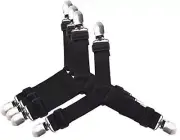 Mini Skater 4 Pack Bed Sheet Holder Straps Triangle Adjustable Sheet Fasteners