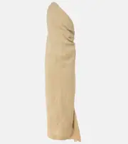 [Tove] Tove Riya draped linen maxi dress AU 8 beige