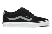 Vans Mens Chukka Low Side Stripe Casual Canvas Shoes Sneakers- Black/Gray/White - US 8