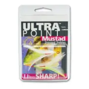 Mustad Ultra Feather Treble Fishing Hook White 2 Package