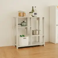 在飛比找momo購物網優惠-【ikloo 宜酷屋】簡約收納置物架/廚房收納櫃