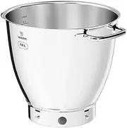[Kenwood] KAB71.002SS Stainless Steel Bowl, Accessory for Titanium Chef Patissier XL Food Processor, EasyWarm Mixing Bowl with 7 Litre Capacity and Practical Handles, Dishwasher Safe, Stainless Steel