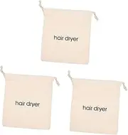 SOESFOUFU 3pcs Portable Hair Dryer Bag Travel Drawstring Storage Bag for Hair Dryer Dustproof Drawstring