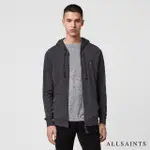 【ALLSAINTS】BRACE 百搭層次感公羊頭骨刺繡重磅純綿連帽外套-灰黑 MF028H