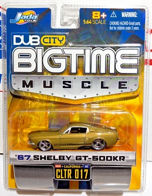 Jada Big Time Muscle '67 Shelby GT-500KR Gold with Black Stripes
