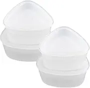 SHOWERORO Sushi Mould Set 4pcs Rice Ball Moulds Triangle Sushi Molds Making Kit for Beginners