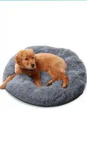 Active Pets Plush Calming Dog Bed Donut Dog Bed for Small Dogs Medium & Large...