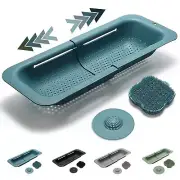 BPA Free Colander Set Expandable Sink Colander Basket Over the Sink strainer ...