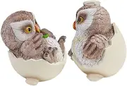 HANABASS 2pcs Owl Ornament Owl Figurines Decor Book Shelf Decor Owl Decorations for Home Owl Figurines Home Decor Desk Decor Living Room Decor Resin Statue Animal Figurines Table Decor