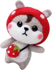 SEWACC Plush Doll Material Package Wool Felting Kit DIY Craft Set for Boys and Girls Adults