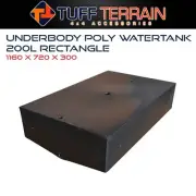 Tuff Terrain Underbody Poly Watertank 200L Rectangle Water Storage 4x4 Offroad