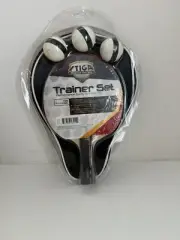 Stiga Master Series Trainer Set - Racket, Cover, 3 Balls - New