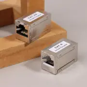 Shielded Cat6a RJ45 Inline Couplers Female To Female Ethernet RJ45 Coupler CR
