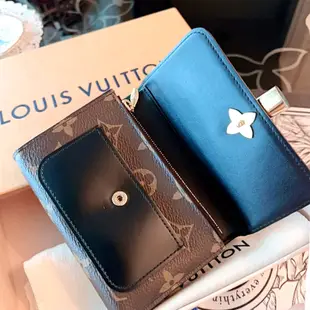 法國專櫃精品名牌LOUIS VUITTON M62578經典LV Monogram原花燙金鎖頭釦 三折短夾中夾錢包皮夾