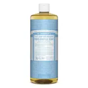 Dr. Bronner's - Pure-Castile Liquid Soap (Baby Unscented, 32 ounce, 2-Pack) - Ma