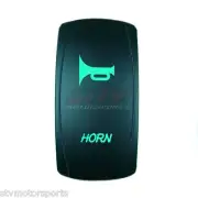 BACKLIT GREEN ROCKER SWITCH HORN JEEP TACOMA MARINE UTV ATV OFF ROAD