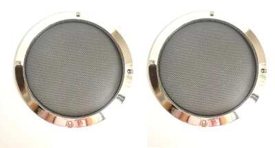 8" Speaker Covers Grill For Car Audio DJ PA Speaker Chrome ABS Frame Metal Mesh
