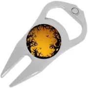 Scary Night Halloween Golf Ball Marker Divot Repair Tool Bottle Opener