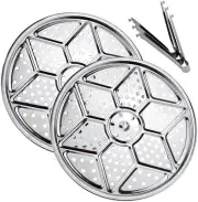 11-Inch round Stainless Steel Steamer Rack, Pressure Cooker Canner Rack, Insert