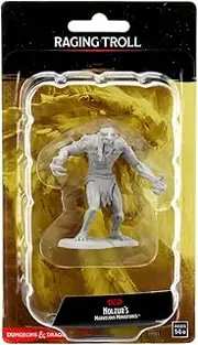 WizKids D and D Nolzurs Marvelous Raging Troll Unpainted Miniatures