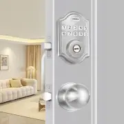 Keyless Entry Door Lock, Electronic Keypad Deadbolt with Door Knob, Deadbolt ...