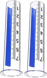 Mipcase 2pcs Gauge Measuring Tube: Accurate Outdoor Rain Gauge Tool - for Measuring Rainfall Levels Measurements Holder - for Camping Hiking Backyard