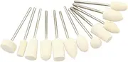 Professional Nail Grinding Head Set 12pcs Wool Nail Drill Kit Manicure Small Drills Nail Drill Tool