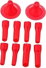 NUOBESTY 10pcs Caulk Nozzle Durable Plastic Caulking Tools for Uneven Surface Finishing Kitchen Windows Doors and Sinks for Sealing and Decoration