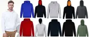 Hoodie Lined Hood Size XS S M L XL 2XL 3XL 5XL Jumper Black Grey Navy Red White
