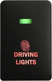 12V DRIVING LIGHTS Push Button Switch LED green red On-Off for Mitsubishi Pajero Sport QE Triton MQ MR Outlander ZK Mirage LA