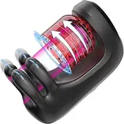 Male Masturbator Sex Toy for Men – Training Vibrator with 9 Rotation and Kneading and Vibration Modes, Male Stroker Trainer for Endurance Training, Adult Sex Toys for Men Women Couples