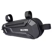 Hard Shell Bike Front Beam Triangle Bag Electric Vehicle Waterproof Bag (Twill P