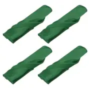 12pcs Cloth Napkins Green Satin Table Napkins Polyester Square Bright Table N...