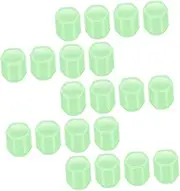 SWOOMEY 20pcs Luminous Valve Stem Caps Easy to Install Covers for Motorcycle and Car Enhanced Seal to Prevent Air Leakage Unique Luxury Look Fits All Vehicle Types