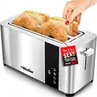 Mueller Ultratoast Full Stainless Steel Toaster 4 Slice, Long Extra-Wide Slots f