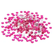 SS30/288Pcs Glass Diamante Rhinestone, Man Made Gems, Amaranth Pink