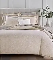 Charter Club Damask Ogee Floral 3-Pc. Full Queen Comforter Set Khaki