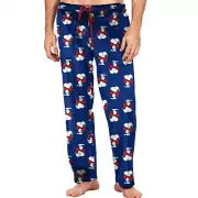 Peanuts Snoopy with a Big Red Bow Sleep Pants Blue