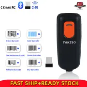 2.4Ghz Mini Portable Bluetooth Cordless 2D Barcode Scanner For PC Android Iphone