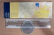 Jeppesen Sanderson PJ-1 Rotating Azimuth Nautical Plotter